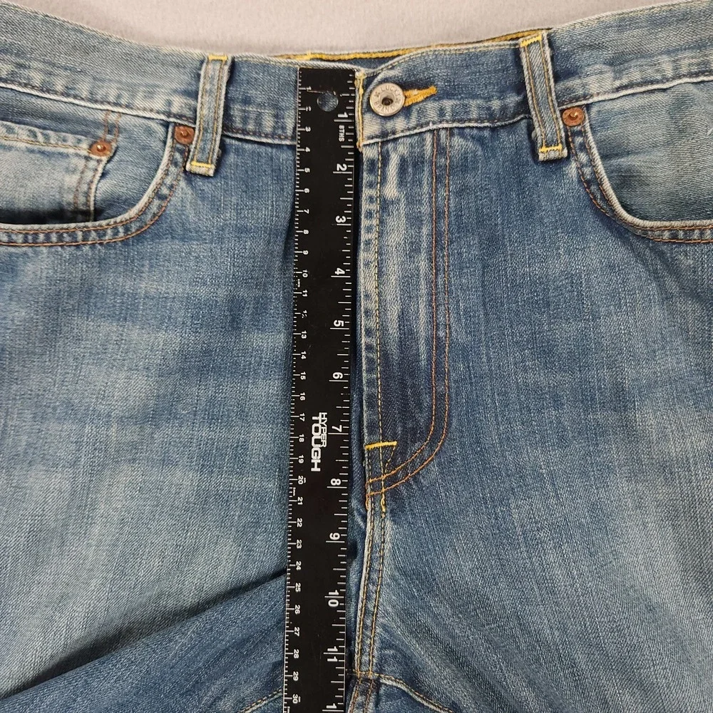Lucky Brand Jeans Mens 34x34 Bootleg Y2K 100% Cotton Denim Bootcut - Picture 7 of 16